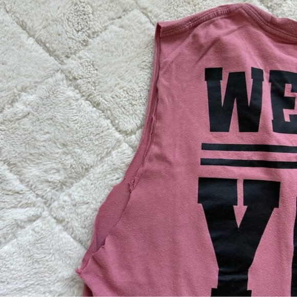 Victoria's Secret PINK | “We Got You” Mauve Muscle Tee | Size Small - Picture 7 of 12